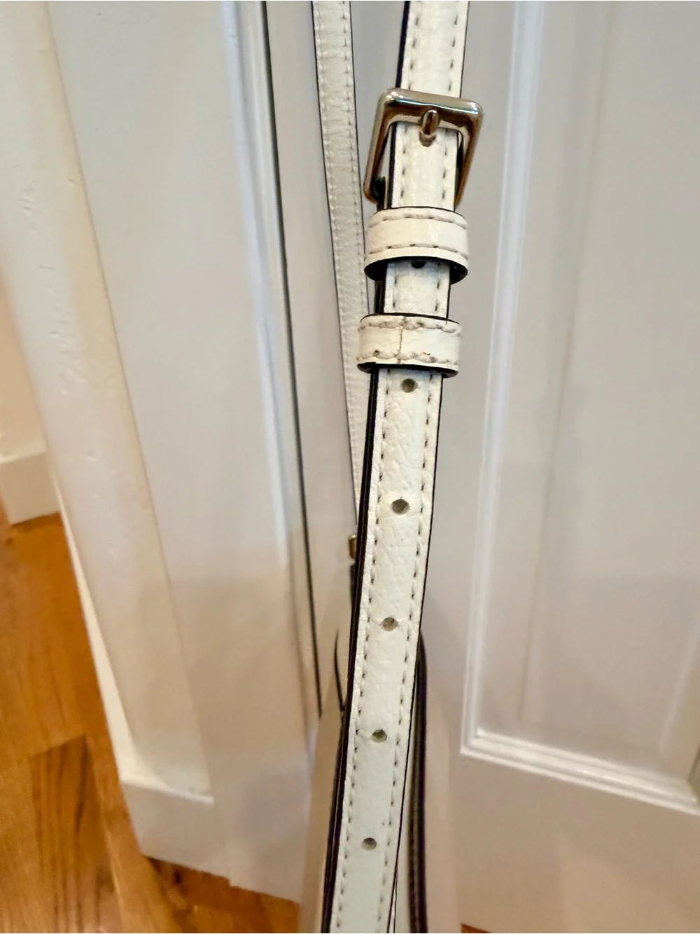kate spade Two-Tone Cream and Blush Leather Crossbody Bag